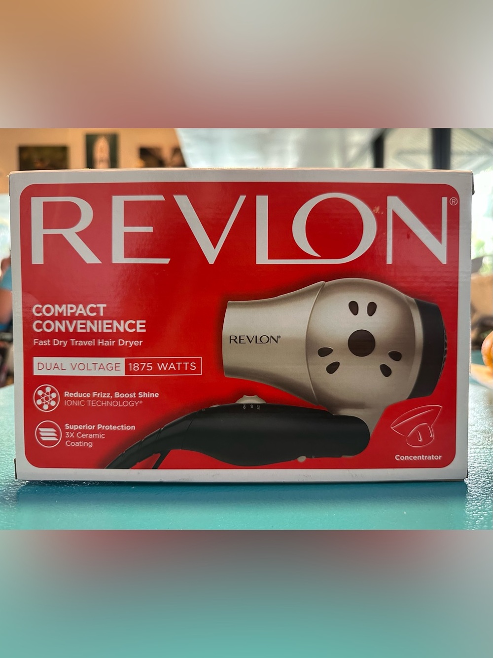 Revlon Compact Convenience Travel Hair Dryer - Ionic Technology NWT